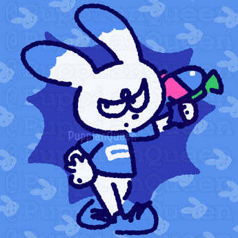 Splatoon's rabbit concept in this style. A commission like this would be $40.